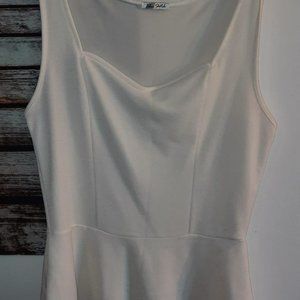 Sleeveless sexy white shirt